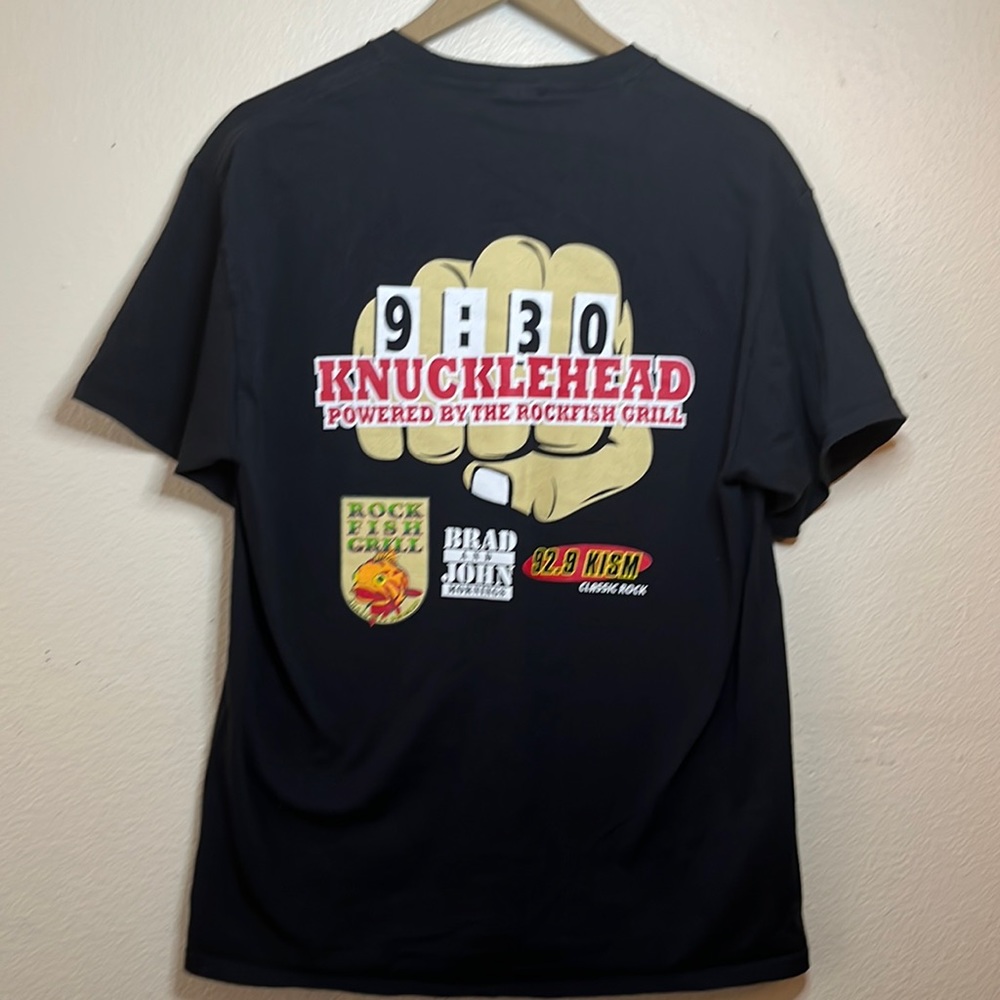Knucklehead classic rock radio graphic T-shirt